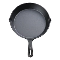 Mainstays 10.5" Round Non-Stick Pre-Seasoned Cast Iron Skillet, Black, Hand Wash Only