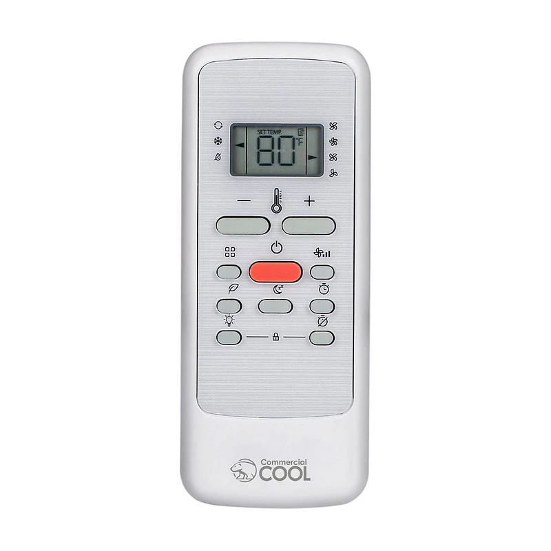 Climatiseur de fenêtre commercial 8000 BTU, unité de climatisation de fenêtre refroidissant jusqu'à 350 pieds carrés, unité de climatisation de fenêtre avec télécommande à fonctions complètes, blanc