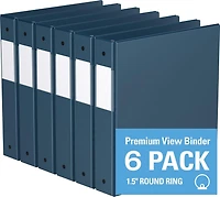 Davis Group, Premium Economy, Round Ring, Binder, 6 Pack