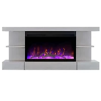 Electric Fireplace Floating Mantel Shelf