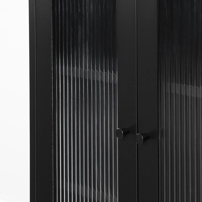 Storage Cabinet with Glass Doors from the collection Eddison South Shore