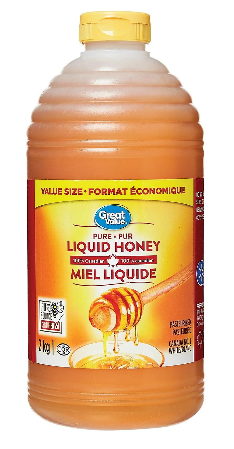 Great Value Pure Liquid Honey, 2 kg