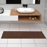 Tapis de couloir à motif de solide à sous-couche en caoutchouc de la collection Ottohome