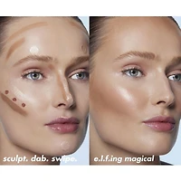 e.l.f. Cosmetics Halo Glow Contour Beauty Wand, Contour with cushion-tip applicator, 10 mL