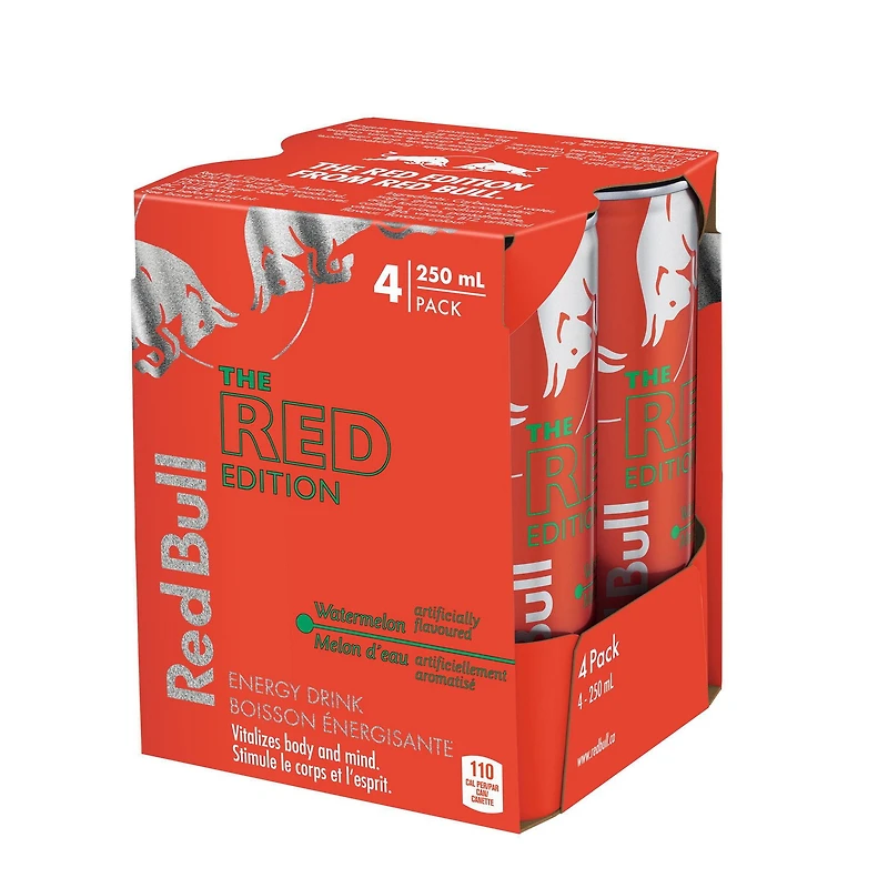 Red Bull Energy Drink, Melon d'eau, 250ml (4 pack) 4 x 250 mL