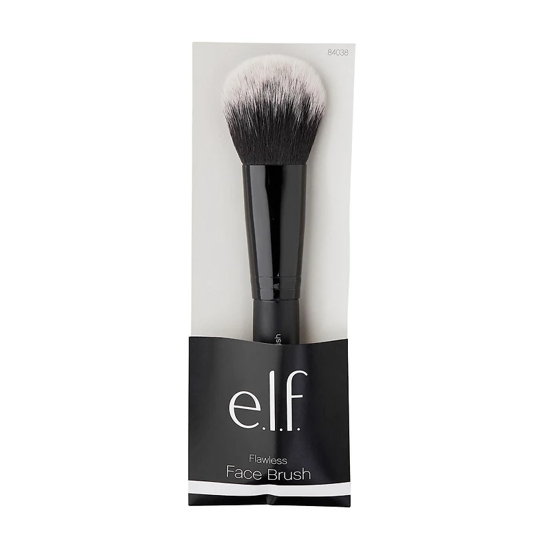 e.l.f. Cosmetics Flawless Face Brush, Vegan makeup tool, flawlessly contours & defines, for powder, blush & bronzer, pack of 1