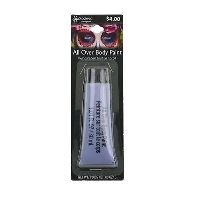 Halloween Expressions All Over Body Paint - BLUE - 1.01 fl oz / 30 ml