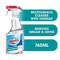 Windex Nettoyant Multisurface au Vinaigre, Nettoyant Tout Usage, Nettoyant pour Vitres, 765ml