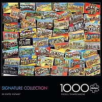 Buffalo Games - Signature Collection - 50 States Vintage - 1000 Piece Jigsaw Puzzle