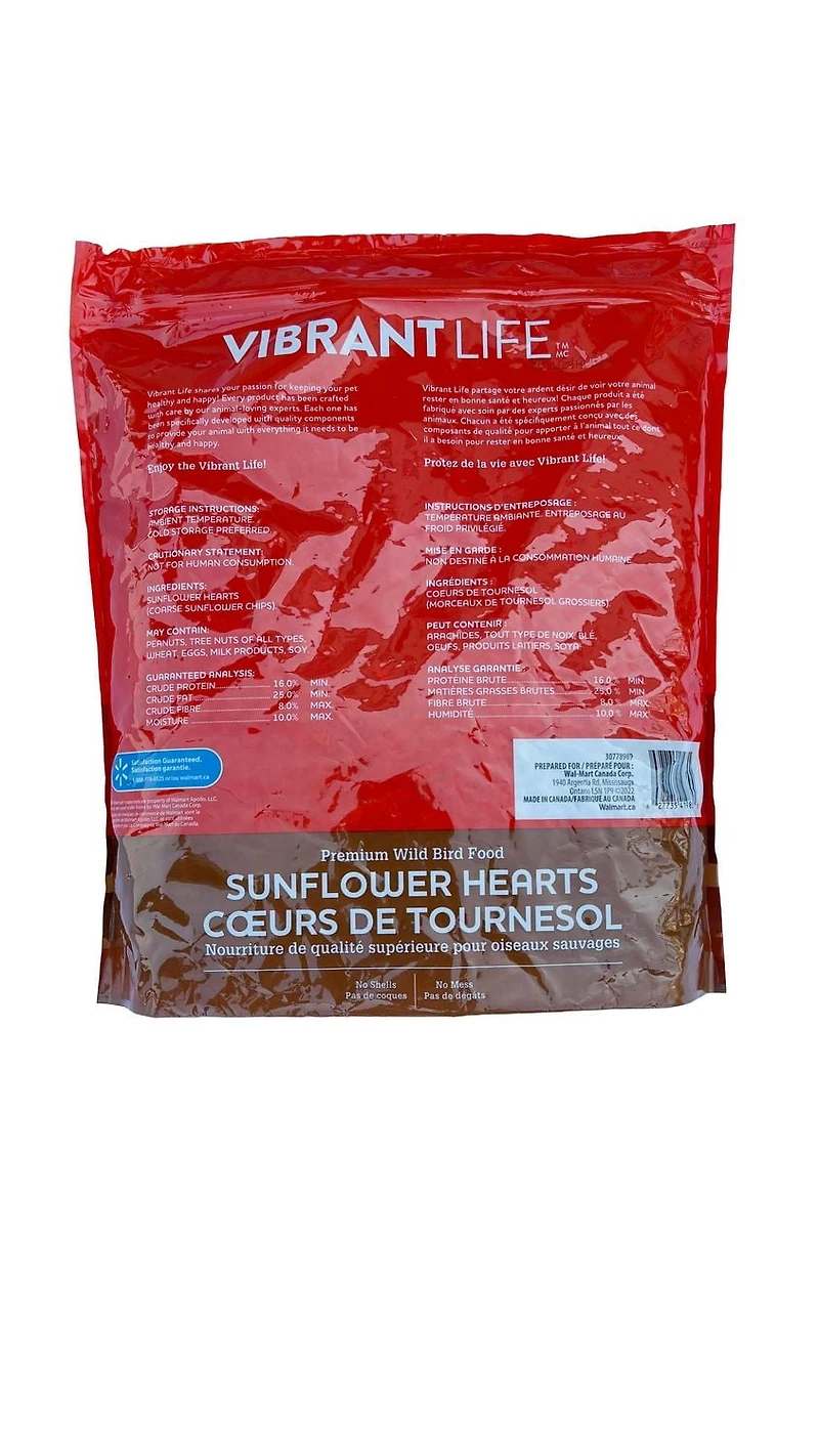 Vibrant Life Coeurs de Tournesol, 2kg