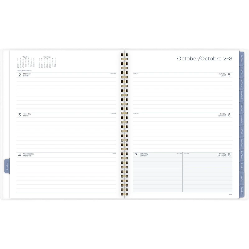 Mead® Large Weekly/Monthly Caprice Floral Yellow CYO Planner