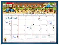2027 Calendrier mural/de bureau familial Motherword Ultimate, grand format, français