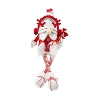 Chapeau blanc de vacances Décoration Gnome,hauteur de 24 pouces,couleur rouge et blanc