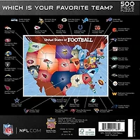 Masterpieces Puzzle Company NFL - League Map 500 Piece Jigsaw Puzzle