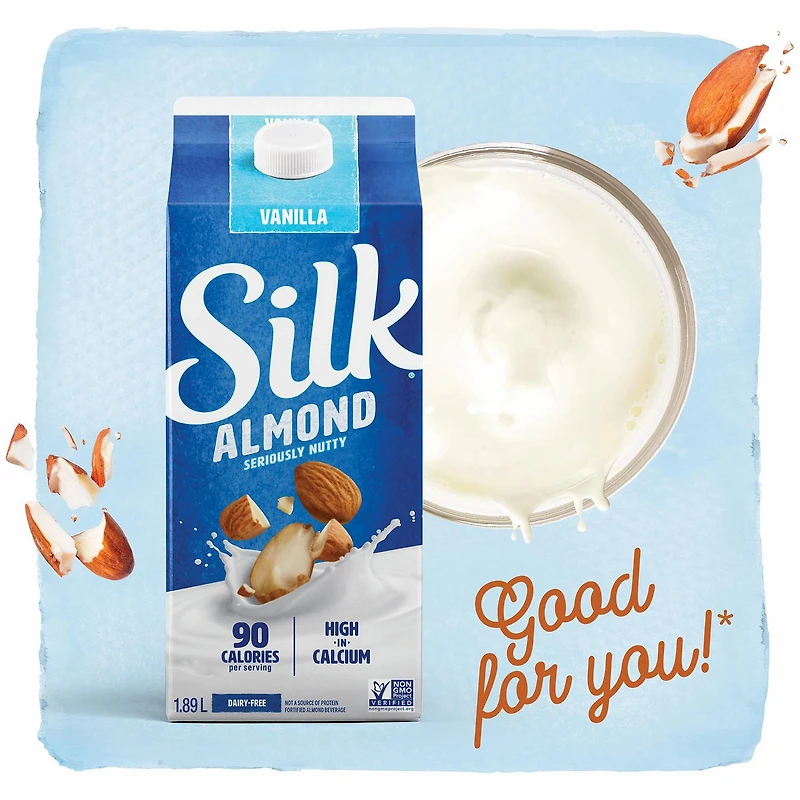Silk Almond Milk Alternative, Vanilla, Dairy Free