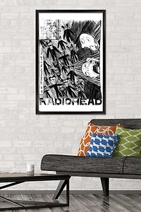 Radiohead - Scribble Wall Poster, 14.725" x 22.375" Framed