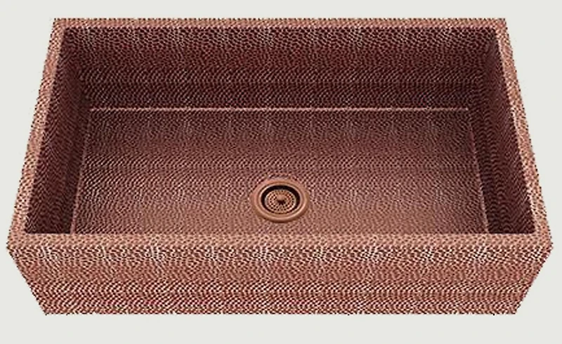 American Imaginations 33-in. W CSA Approved Copper Kitchen Sink With 1 Bowl And 16 Gauge AI-29179