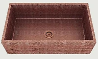 American Imaginations 33-in. W CSA Approved Copper Kitchen Sink With 1 Bowl And 16 Gauge AI-29179