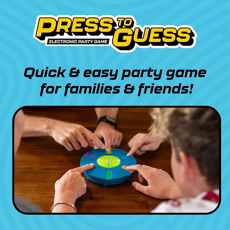 Buffalo Games Press to Guess Jeu de société électronique pour enfants à partir de 8 ans