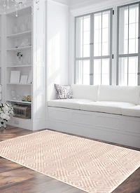 ECARPET Area Rug for Living Room, Geometric Indoor Carpet Ember Collection