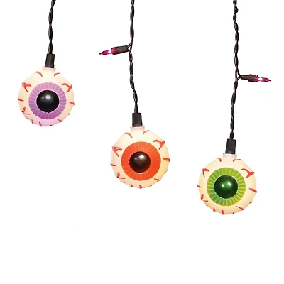 Way to Celebrate 35-Count Multi-Color Eyeball Icicle Halloween Lights