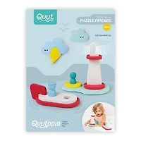 QUUTOPIA - Puzzle de Bain : Au Secours - Amusant et Éducatif - Convient à 10+ Mois - Encourage les Compétences Motrices et l'Imagination - Sûr et Durable - Parfait pour le Jeu de Bain