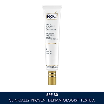 RoC Skincare - Retinol Correxion®️ - Deep Wrinkle - Daily Moisturizer - Sunscreen Broad Spectrum SPF 30 - 30ml