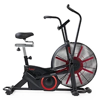 Sunny Health & Fitness Vélo d'Air Intelligente Personnalisable, Capacité de 330 lb pour Entraînement Cardio des Jambes/Bras, Vélo Cardio à Ventilateur pour Entraînement à Domicile, Connexion Bluetooth