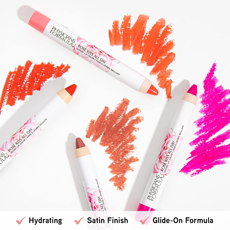 Rouge à lèvres brillant Kiss All Day - Blushing Mauve 0,46 une fois