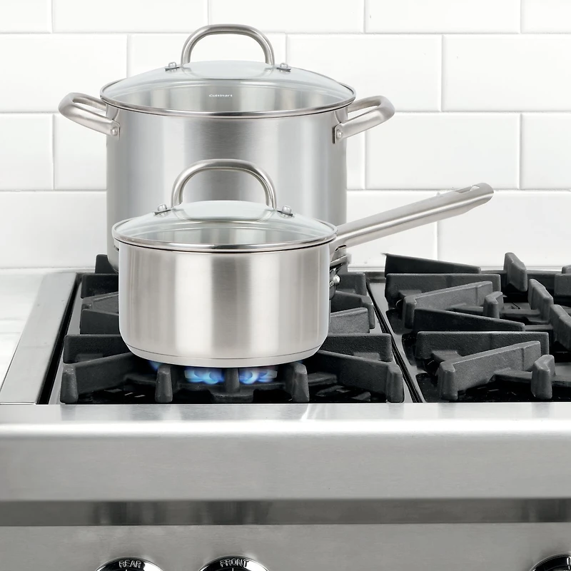 10pc Advantage Pro Stainless-Steel Cookware Set, 10 Pc Cookware Set