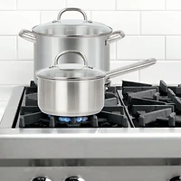 10pc Advantage Pro Stainless-Steel Cookware Set, 10 Pc Cookware Set