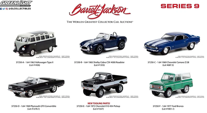 GreenLight 1:64 Barrett-Jackson Jouet Véhicules Série 9