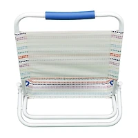 Mainstays Beach Sand Chair, Dots, Nouveau, 50% Polyester recyclé