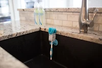 Dr. Brown's Baby Bottle Brush with Sponge and Scrubber - Blue