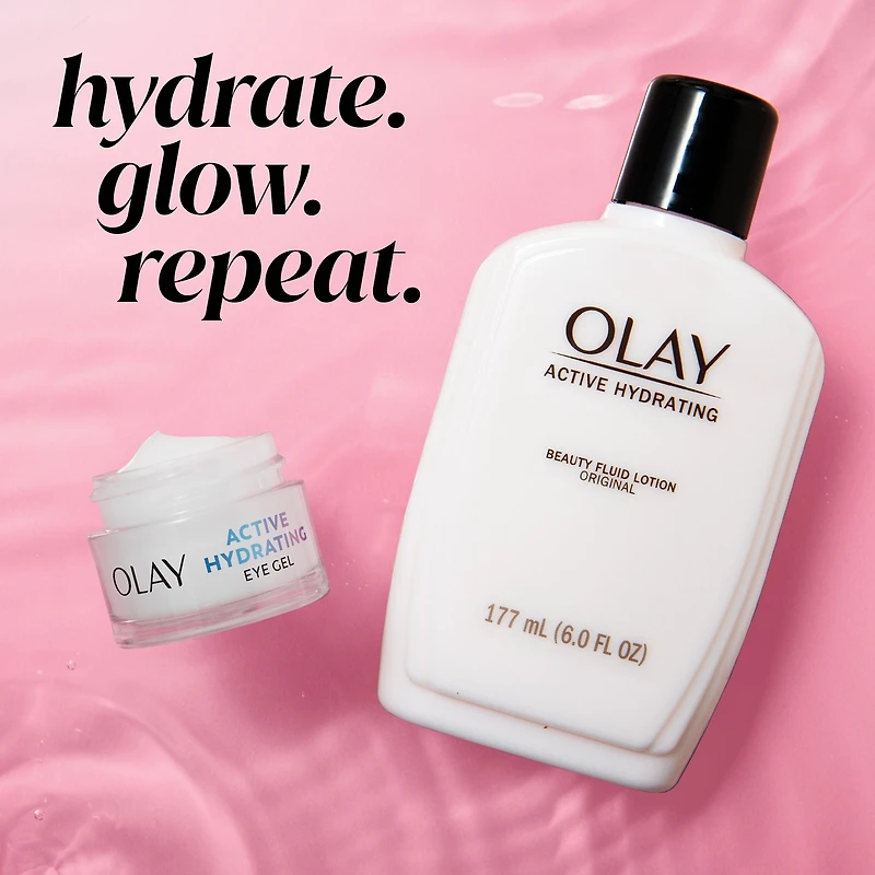 Olay Active Hydrating Eye Gel, Fragrance-Free, Anti-Aging Eye Cream with Hyaluronic Acid and Niacinamide