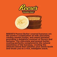 Reese's Tranches de Banane Enrobées de Chocolat au Lait et de Pépites de Beurre d'Arachide Reese's, (Congelé) 227g