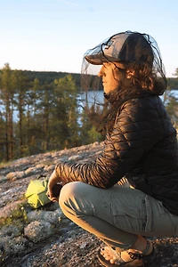 Coghlan's Compact Mosquito Head Net - Lightweight Mesh Bug Protection Fits over Hats for Camping