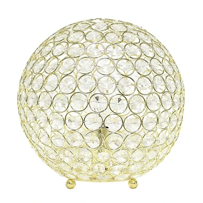 Elegant Designs Elipse 10 Inch Crystal Ball Sequin Table Lamp