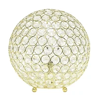 Elegant Designs Elipse 10 Inch Crystal Ball Sequin Table Lamp