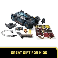 Batman, Coffret Batmobile ultime transformable, Coffret Batman 2-en-1 avec figurine Batman exclusive et planeur, effets sonores et lumineux, jouets pour garçons et filles à partir de 4 ans DC Comics Batman