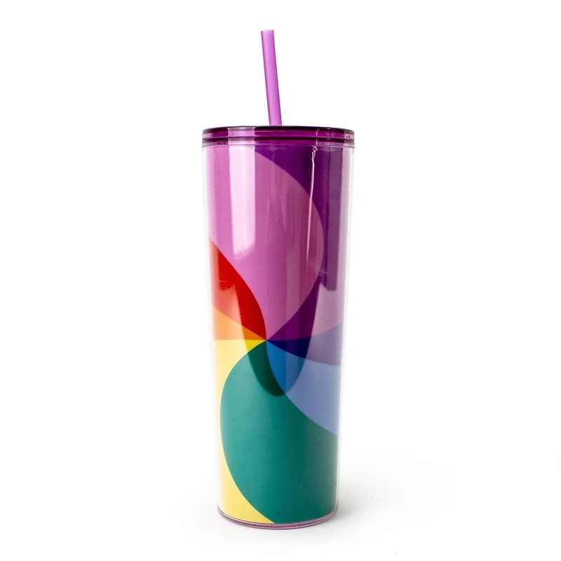 Mainstays - 700 ml Rainbow Vortex Tumbler