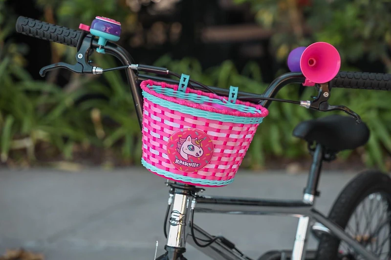 Bell Sports Raskullz Panier à vélo Rose Panier de guidon