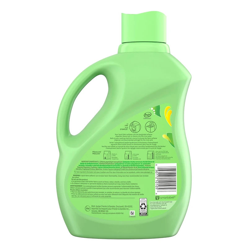 Gain Liquid Fabric Softener, Original Scent, Smooth Touch - softness you can feel, 2.63L