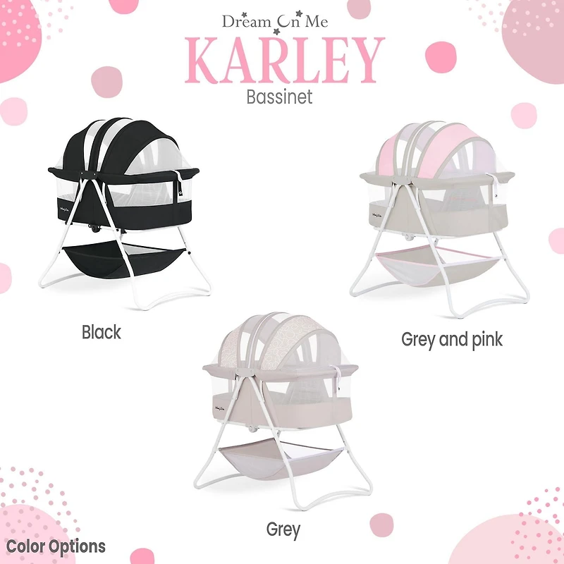 Bassinette Karley Dream On Me Berceau portable/pliable