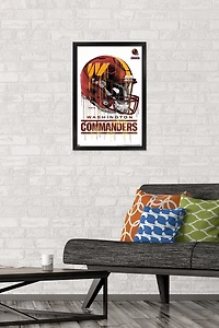NFL Washington Commanders - Drip Helmet 22 Wall Poster