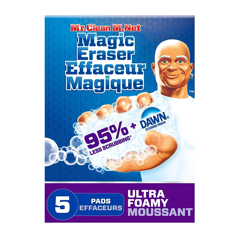 Mr. Clean Magic Eraser Ultra Foamy Multi Purpose Cleaner, Foaming Magic Eraser Sponge Multi Surface Cleaner