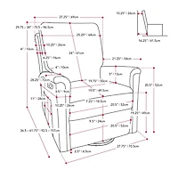 Fauteuil inclinable manuel pivotant CorLiving Jasmine en tissu bouclé blanc, rembourré et moelleux