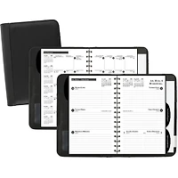 Mead® 2026 Desk Weekly Planner Padfolio, Black