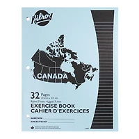 Hilroy® Canada Exercise Book, 4-pack , 10-7/8" X 8-3/8", 32 Pages, Exercise Book, 4 Pack