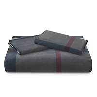 Marina Decoration Ultra Soft Silky Zipper Rich Printed Rayon from Bamboo All Season Duvet Cover Set with Pillowcases, Modern Fantasy Geometric Pattern